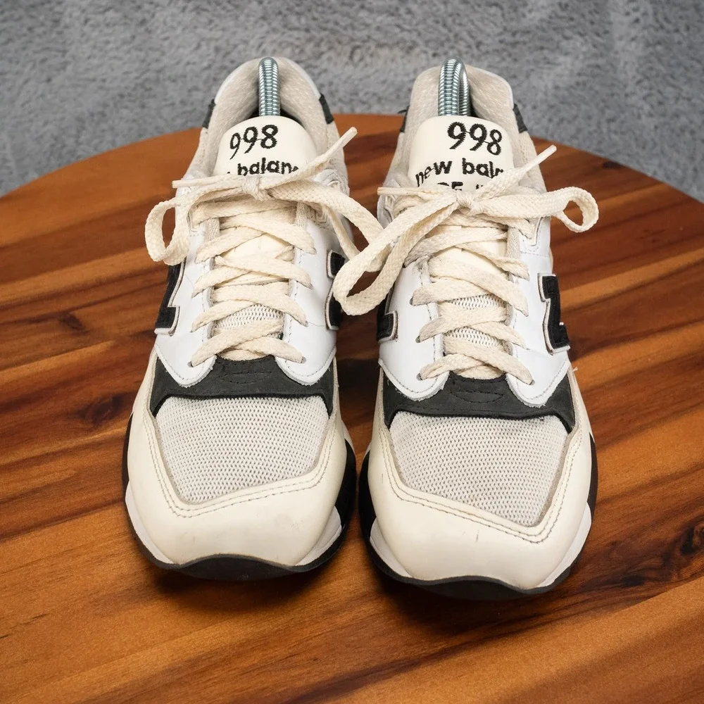 New Balance 998 Made in USA x Teddy Santis Men Size 6.5 White Black U998TI